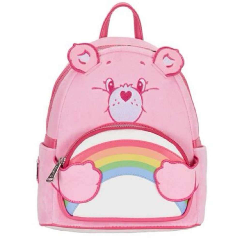 NWT Retired Loungefly Care Bears 40th Anniversary Cheer Bear Mini Backpack